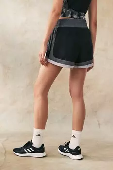 Шорты Pacer с цветными блоками Adidas, черный
