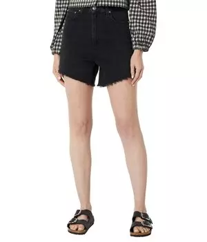 Шорты Paige, High-Rise Noella Shorts Raw Hem in Night Dive