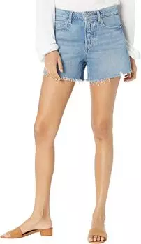 Шорты Paige Noella Cutoffs Shorts w/ Covered Buttonfly in Serine Petite Knoll Hem, цвет Serine Petite Knoll Hem