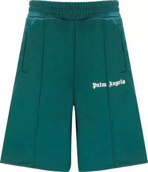Шорты Palm Angels Classic Track Shorts 'Green/White', зеленый
