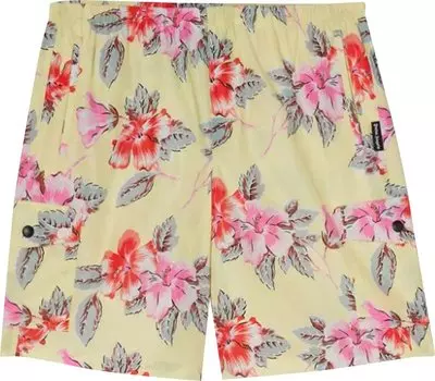 Шорты Palm Angels Hibiscus Swim Short 'Yellow/White', желтый