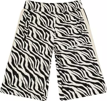 Шорты Palm Angels Zebra Jacquard Track Short 'Black/White', черный