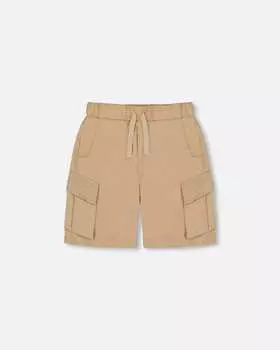 Шорты Parachute Cargo Pocket Light Beige Deux par Deux, светло-бежевый