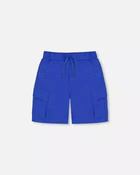 Шорты Parachute Cargo с карманами Royal Blue Deux par Deux, синий