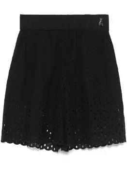 Шорты Patrizia Pepe английской бродери, черный