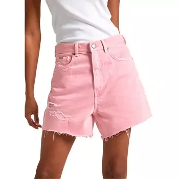Шорты Pepe Jeans A-Line Clr High Waist Denim, розовый
