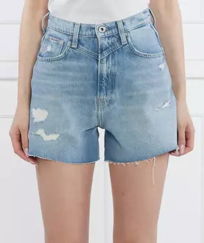 Шорты Pepe Jeans London Rachel Regular Fit denim, небесно-голубой