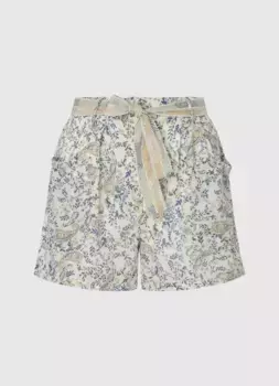 Шорты Pepe Jeans "MEGHAN" с принтом пейсли по всей поверхности, белый