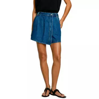 Шорты Pepe Jeans Regular High waist denim, синий