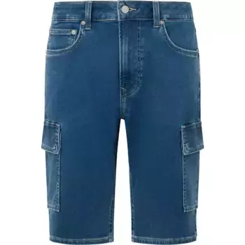 Шорты Pepe Jeans Relaxed Cargo Fit denim, синий