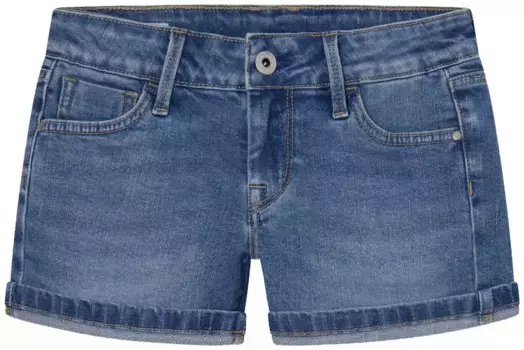 Шорты Pepe Jeans с фирменной этикеткой сзади, синий
