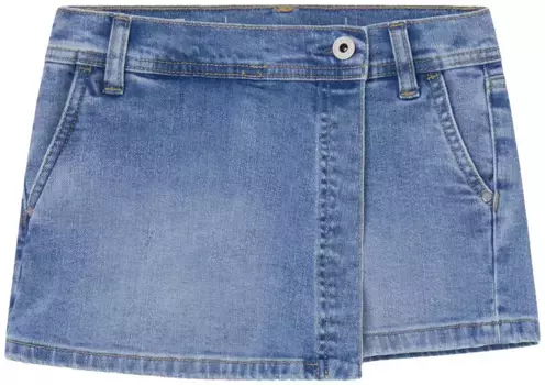 Шорты Pepe Jeans с кожаной фирменной этикеткой на спине, синий