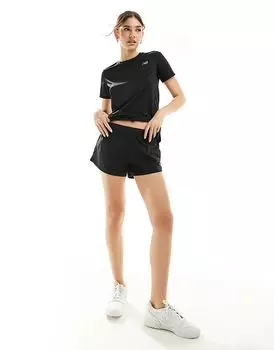 Шорты Performance 3 дюйма черного цвета New Balance