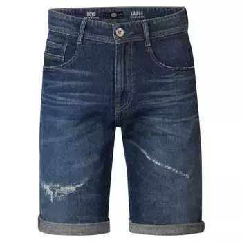 Шорты Petrol Industries Boyd Ripped Repaired Relaxed Fit denim, синий