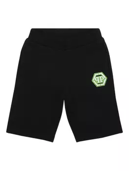 Шорты Philipp Plein с логотипом, черный