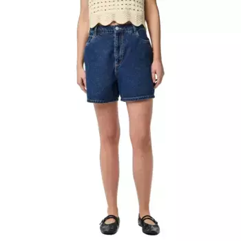 Шорты Pieces Abbi denim, синий