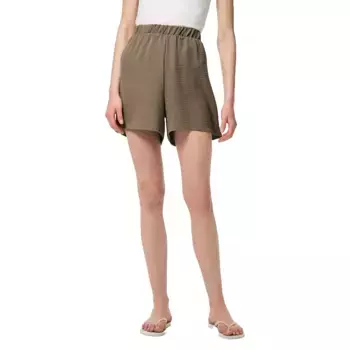 Шорты Pieces Anna High waist denim, коричневый