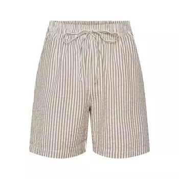 Шорты Pieces Sally Loose String Fit High Waist, бежевый