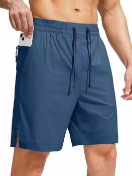 Шорты-плавки мужские Gradual с карманами, бирюзовый / синий