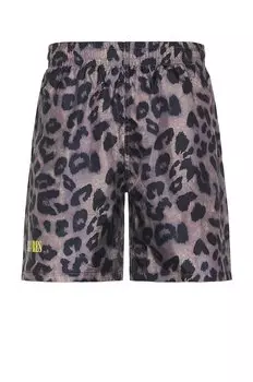 Шорты Pleasures Leopard Running Short, коричневый