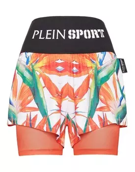 Шорты Plein Sport Regular Workout Pants, белый