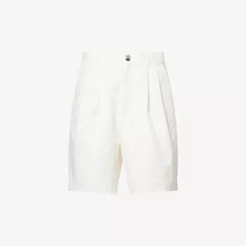 Шорты плиссированные Anine Bing Carrie, экрю