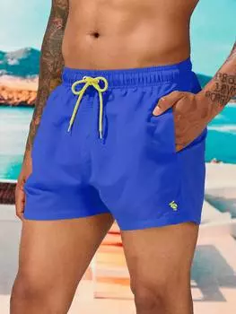 Шорты пляжные мужские Manfinity с завязками на талии, синий