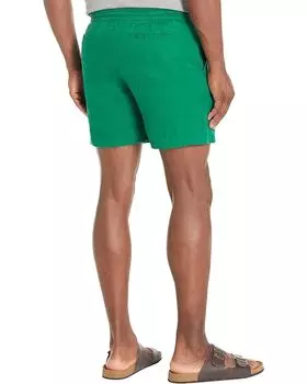 Шорты Polo Ralph Lauren 6" Classic Fit Prepster Poplin Shorts, зеленый