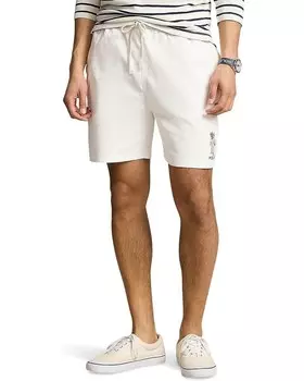Шорты Polo Ralph Lauren 6-Inch Polo Bear Jersey Shorts, цвет Deckwash White Hmgwy Bear