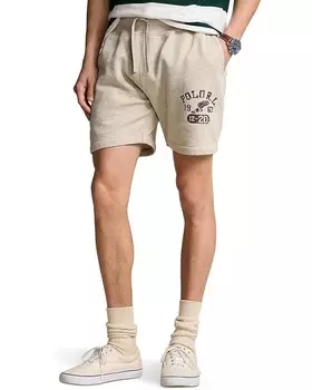 Шорты Polo Ralph Lauren 6" Logo Fleece Shorts, цвет Light Vintage Heather