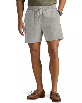 Шорты Polo Ralph Lauren Seersucker Traveler Trunk, цвет New Olive Seersucker