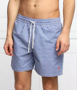 Шорты Polo Ralph Lauren в клетку, синий / белый