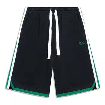 Шорты полосатые шорты с цветными блоками Li-Ning, черный