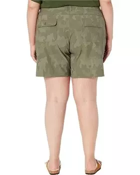 Шорты Prana Plus Size 7" Halle Shorts II, цвет Sage Camo