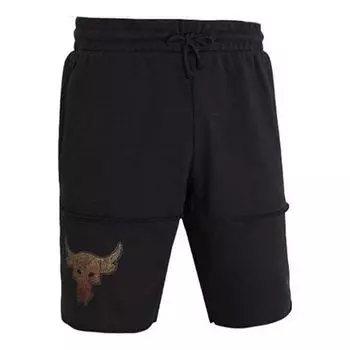 Шорты project rock brahma bulls shorts 'black' Under Armour, черный