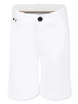 Шорты прямого кроя BOSS Kidswear, белый