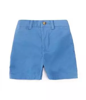 Шорты прямого кроя из гибкого истирающегося твила Polo Ralph Lauren Little Boys 2T-7, синий
