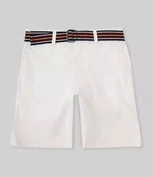 Шорты прямого кроя из гибкого истирающегося твила Polo Ralph Lauren Little Boys 2T-7, белый