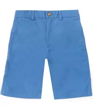 Шорты прямого кроя из гибкого истирающегося твила Polo Ralph Lauren для больших мальчиков 8–20 лет, синий