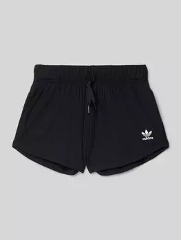 Шорты прямого кроя с этикеткой adidas Originals, черный