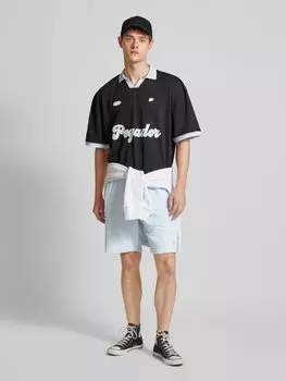 Шорты прямого кроя с фактурным рисунком, модель «LIBCO» Pegador, светло-голубой