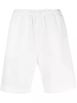 Шорты прямого кроя с нашивкой-логотипом AMISH, белый