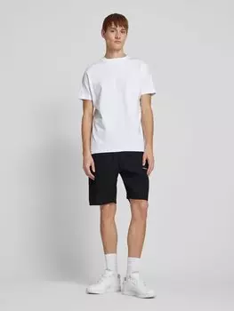 Шорты прямого кроя с ребристым узором Pegador, черный