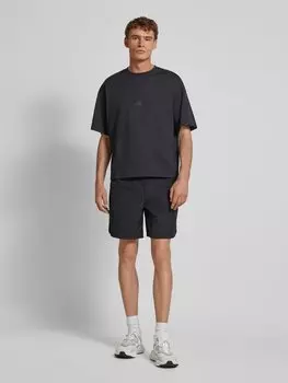 Шорты прямого кроя с завязками на шнурке ADIDAS SPORTSWEAR, черный