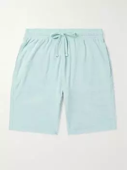 Шорты прямого покроя Bolide из органического хлопка с махровой резинкой и завязками VILEBREQUIN, синий