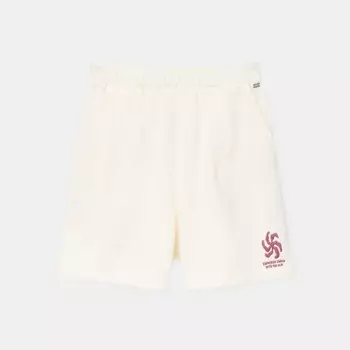 Шорты Pull&Bear Embroidered Jogger Bermuda, бежевый