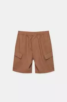 Шорты Pull&Bear Rustic Cargo Bermuda, коричневый