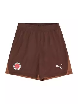 Шорты PUMA Regular Workout Pants FC St. Pauli 24/25, цвет chocolate/mocha