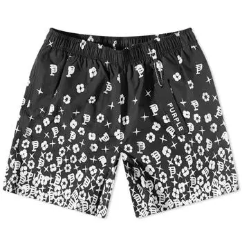 Шорты Purple Brand All Round Patterned, черный