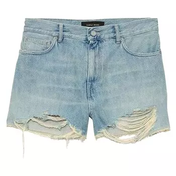 Шорты PURPLE BRAND Cut Off Shorts, цвет Light Indigo